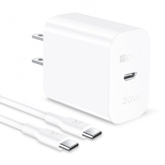 Charger Mobile 1Hora Type-C To Type-C 20W Gar153 White